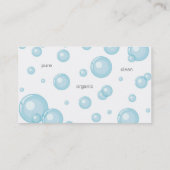 Bad sprudelt Wellness-Center-Haar-Salon-Hund oder Visitenkarte (Rückseite)