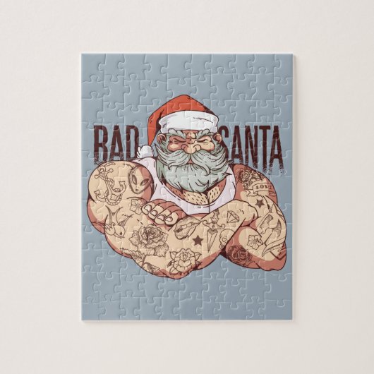 Bad Tattoo Santa Puzzle (Vertikal)