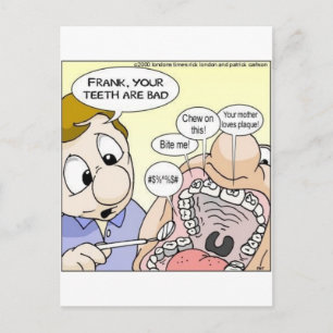 "Bad Teeth" Funny Dentistry Gifts T-Shirts sammeln Postkarte