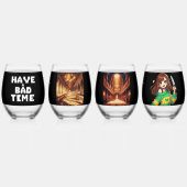 bad time weinglas ohne stiel (Vorderseite)