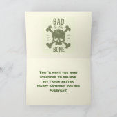 BAD TO BONE BIRTHDAY CARD DANKESKARTE (Innenseite)