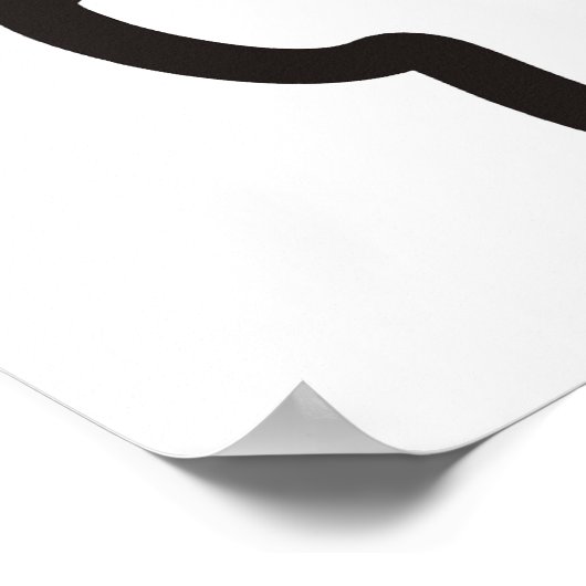 BAD TO BONE ~ Poster (Ecke)