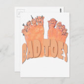 Bad Toes Postkarte (Vorne/Hinten)