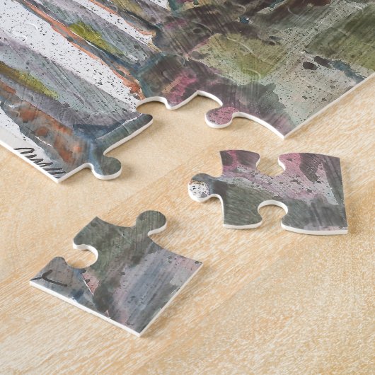 Bad tritt Aquarell-Puzzlespiel Puzzle (Seite)