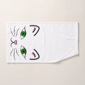 Bad-Tuch-Set - Kitty-Gesicht Badhandtuch Set (Handtuch)