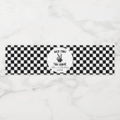 Bad Two das Knochenskelett 2. Geburtstag Party Wasserflaschenetikett (Einzelnes Label)