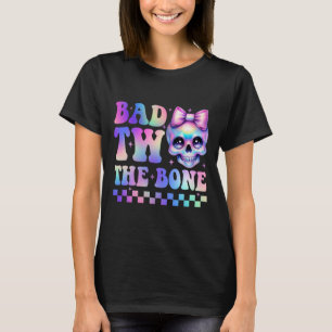 Bad Two der Knochen 2. Geburtstag Kind Gefärbte Kr T-Shirt