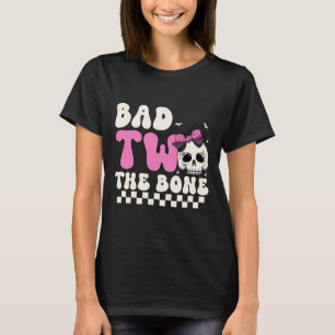 Bad Two der Knochen 2. Geburtstag Mädchen Spooky B T-Shirt
