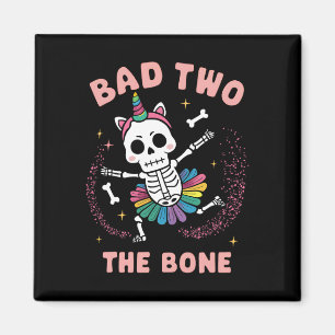 Bad Two der Knochen Halloween 2. Geburtstag G Magnet