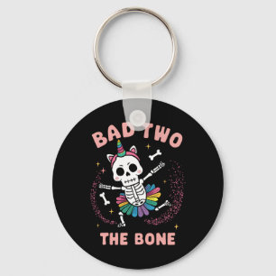 Bad Two der Knochen Halloween 2. Geburtstag G Schlüsselanhänger