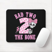 Bad Two The Bone Birthday 2 Years Old Nk Checkered Mousepad (Mit Mouse)