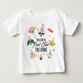 Bad Two the Bone Hunde & Cat Balloons 2. Geburtsta Baby T-shirt