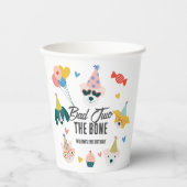 Bad Two the Bone Hunde & Cat Balloons 2. Geburtsta Pappbecher (Vorderseite)