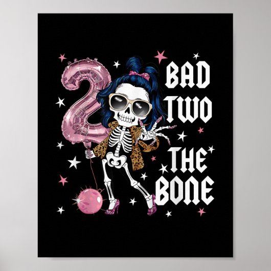 Bad Two The Bone Party Dekorationen Boy Girl 2nd B (Vorne)