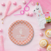 Bad TWO The Bone Pink Second Birthday Pappteller (Party)