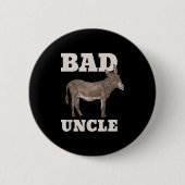Bad Uncle Funny Pub Cool Button (Vorderseite)