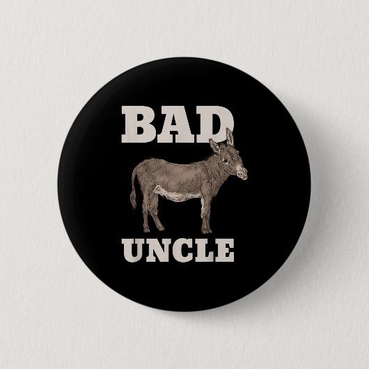 Bad Uncle Funny Pub Cool Button (Vorderseite)