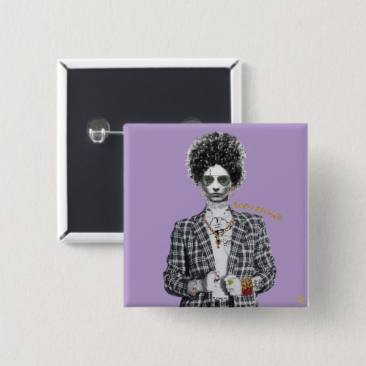 Bad und Boo-jee "I Am Storm" Gotik Button (Vorne & Hinten)