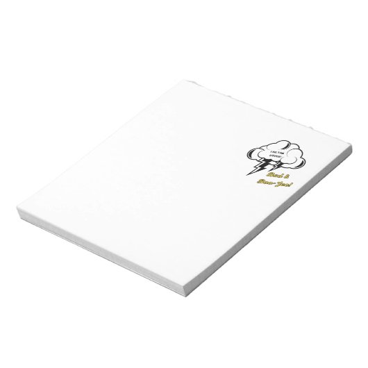 Bad und Boo-jee "I Am Storm" Gotik Notizblock (Rotiert)