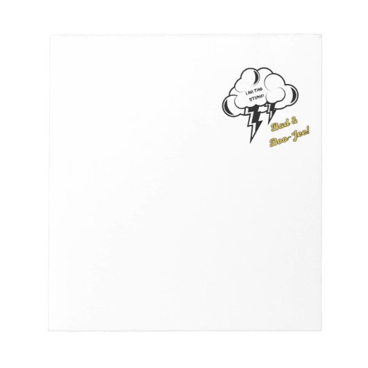 Bad und Boo-jee "I Am Storm" Gotik Notizblock (Vorderseite)