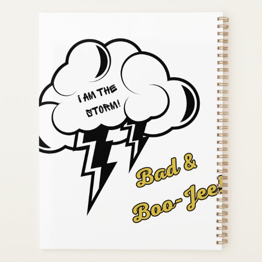 Bad und Boo-jee "I Am Storm" Gotik Planer (Rückseite)