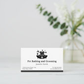 Bad und Erdung von Haustieren - Ernennung Terminkarte (Stehend Vorderseite)