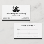 Bad und Erdung von Haustieren - Ernennung Terminkarte (Vorne/Hinten)