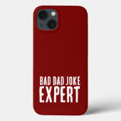 Bad Vater Joke Expert BOLD TYPOGRAPHIE Case-Mate iPhone Hülle (Rückseite)