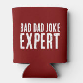 Bad Vater Joke Expert BOLD TYPOGRAPHIE Dosenkühler (Rückseite)