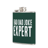Bad Vater Joke Expert BOLD TYPOGRAPHIE Flachmann (Links)