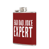 Bad Vater Joke Expert BOLD TYPOGRAPHIE Flachmann (Links)