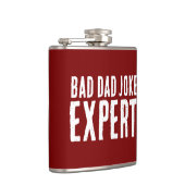 Bad Vater Joke Expert BOLD TYPOGRAPHIE Flachmann (Rechts)