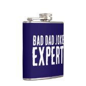 Bad Vater Joke Expert BOLD TYPOGRAPHIE Flachmann (Rechts)