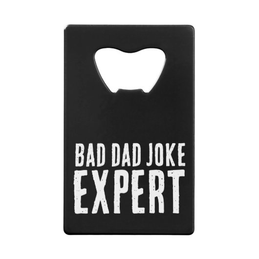 Bad Vater Joke Expert BOLD TYPOGRAPHIE Geldbeutel Flaschenöffner (Vorderseite)