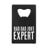Bad Vater Joke Expert BOLD TYPOGRAPHIE Geldbeutel Flaschenöffner (Rückseite)