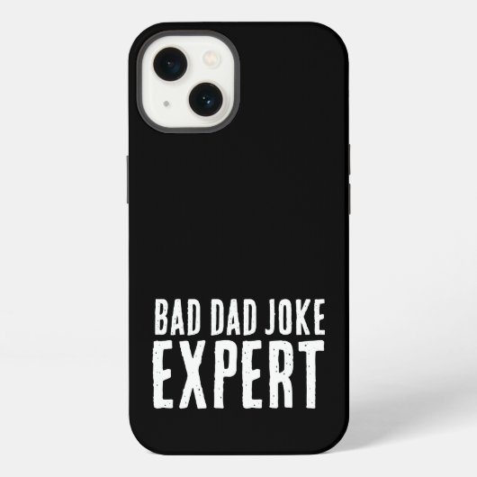 Bad Vater Joke Expert BOLD TYPOGRAPHIE iPhone Hülle (Rückseite)