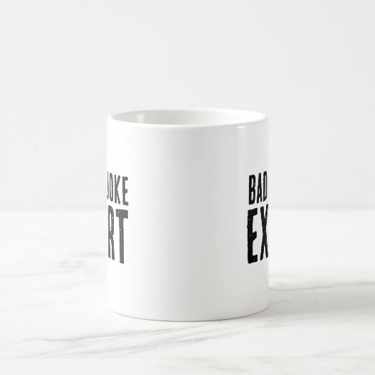 Bad Vater Joke Expert BOLD TYPOGRAPHIE Kaffeetasse (Mittel)