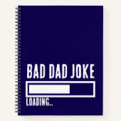 Bad Vater Joke Expert BOLD TYPOGRAPHIE Notizblock (Vorderseite)