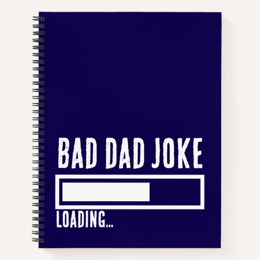 Bad Vater Joke Expert BOLD TYPOGRAPHIE Notizblock (Vorderseite)