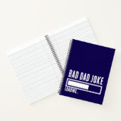Bad Vater Joke Expert BOLD TYPOGRAPHIE Notizblock (Innenseite)