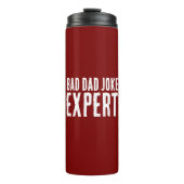 Bad Vater Joke Expert BOLD TYPOGRAPHIE Thermosbecher (Vorderseite)