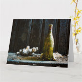 BAD VERHALTEN Jumbo Grußkarte Karte (Gelbe Blume)