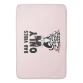 Bad Vibes only - Cat & Skulls Badematte (Vorderseite Vertikal)