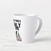Bad Vibes only - Cat & Skulls Milchtasse (Rechte Ecke)
