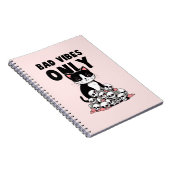 Bad Vibes only - Cat & Skulls Notizblock (Rechte Seite)