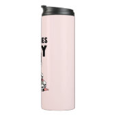 Bad Vibes only - Cat & Skulls Thermosbecher (Nach rechts gedreht)