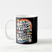 Bad Vibes passt nicht zu meinem Outfit Retro Groov Kaffeetasse (Links)