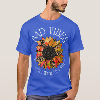 Bad Vibes passt nicht zu meinem Outfit Retro Leopa T-Shirt