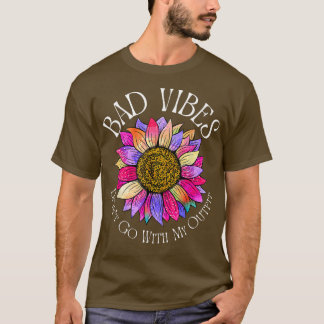 Bad Vibes passt nicht zu meinem Outfit Retro Leopa T-Shirt