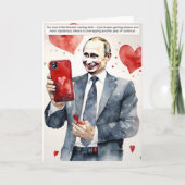 Bad Vlad Valentine's Day Card Dankeskarte (Vorderseite)